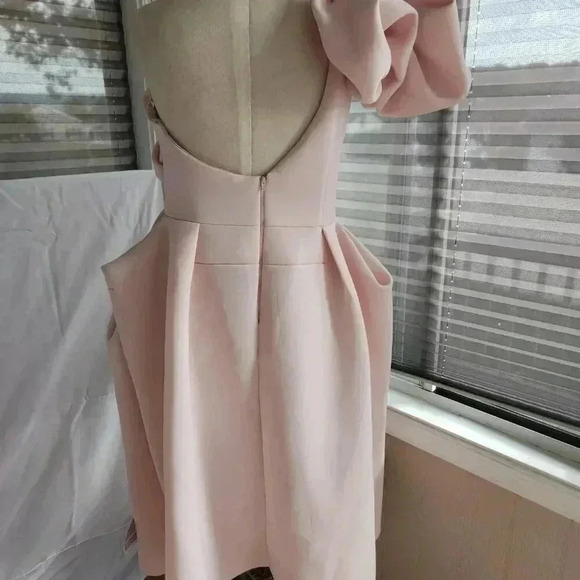 Elegant Pink One-Shoulder Dress - Picture 10 of 10